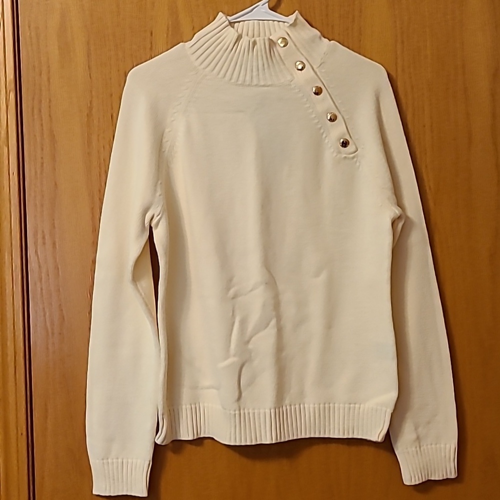 NWT Chaps Ivory Sweater